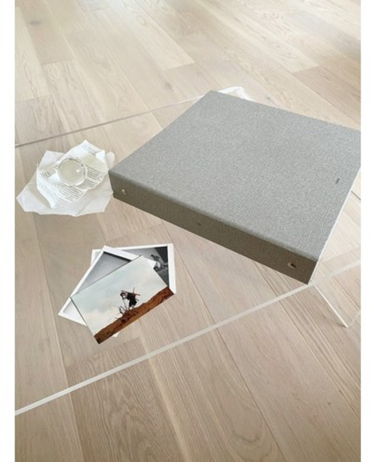 접착식앨범L 웨딩 가족 기념 초음파 사진보관 평생소장 대형 고급, 접착식, Gray