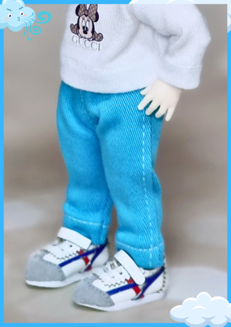 #포켓 16cm ( 블루스카이 스키니진 ) #마구샵#구체관절인형#인형옷, 1개