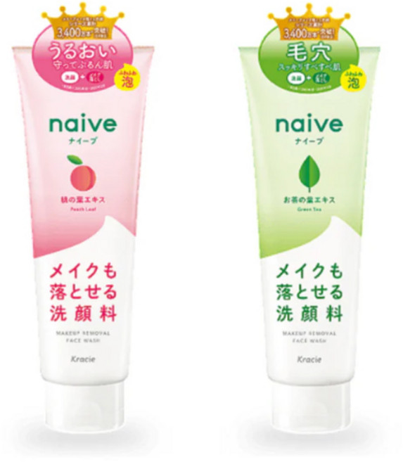 *일본 드럭스토어* 나이브 폼클렌징 130g 2개세트 복숭아 그린 티