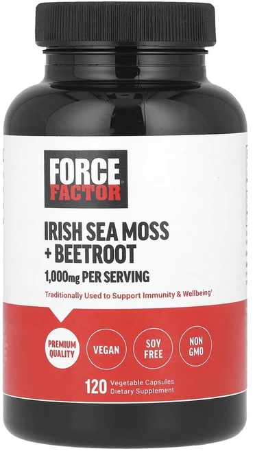 행복하고 건강하게 Force Factor 아이리쉬바다이끼 + 비트루트 베지 캡슐 120정 백년회로하세요, ForceFactor아이리쉬바다이끼비트루트베지캡슐120, 1개 - 쿠팡