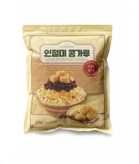 성진 고소한 인절미 콩가루 빙수용 분말 가루 콩국수, 500g, 1개