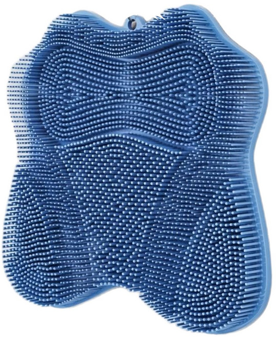 펀픽 흡착력 좋은 입체형 풋브러쉬 발씻는 매트, 블루, 1개, 1개입