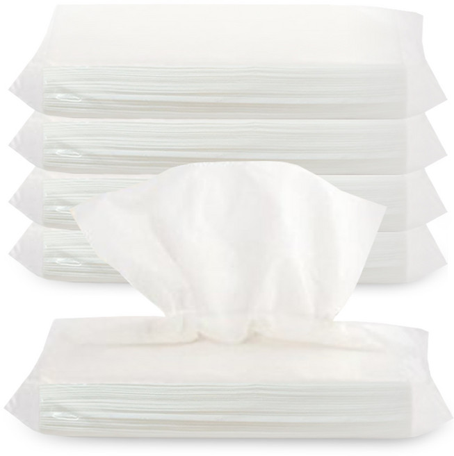 협진티슈 미소 리필용 미용티슈 리필티슈, 5개, 100매입