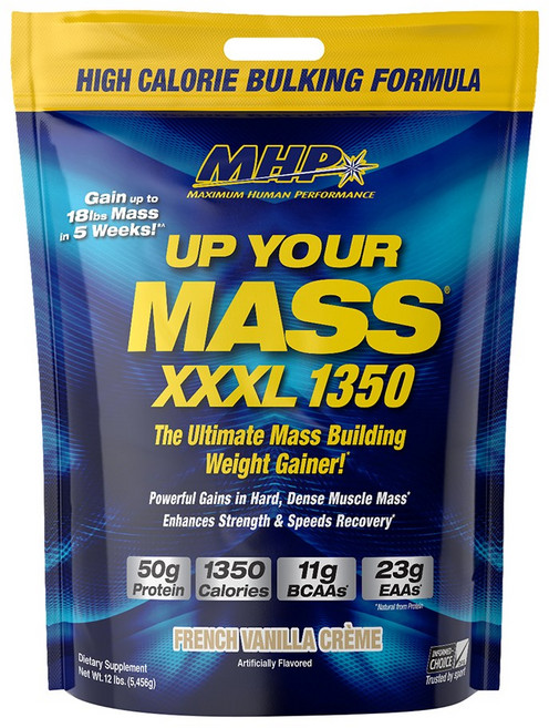 MHP Up Your Mass XXXL1350碳水蛋白粉 法式香草奶油口味, 5.456kg, 1包