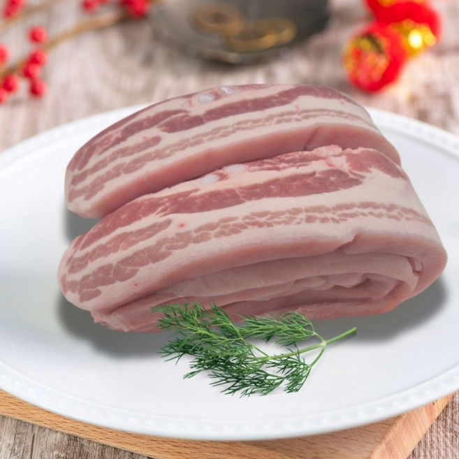 친한돈 프리미엄 최고급 품질 돼지 숙성 구이용 삼겹살 당일배송, 5개, 600g