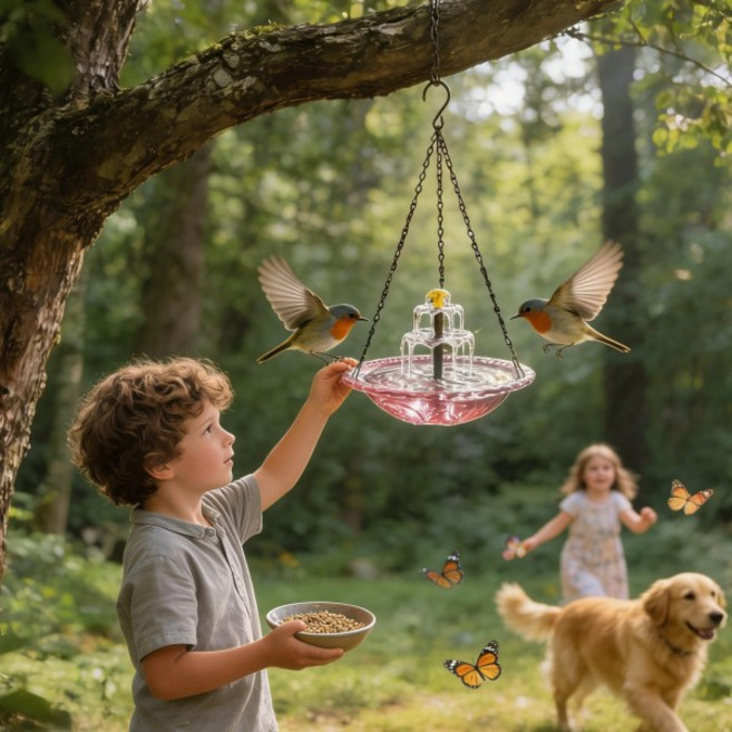 태양열 새 목욕통 야외 파티오 장식용 뒷마당 조류 관찰가 발코니 데크용, 01 빠른  Mainland