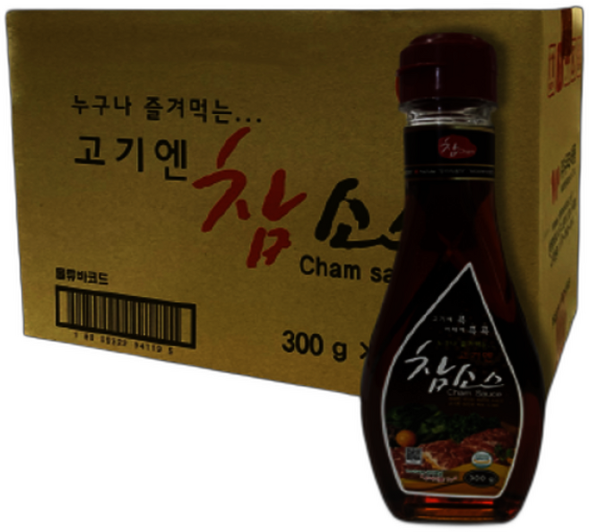 고기엔참소스 삼겹살 간장 돈까스소스 파채 샤브샤브 양념, 300g, 1박스