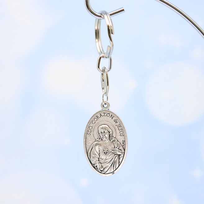 가톨릭천주교성물 성모상 연핑크 예수성심 소, 1개