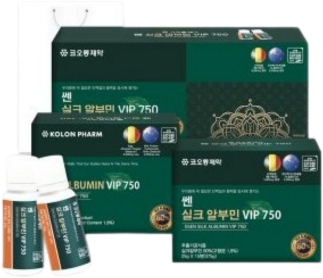 코오롱제약 쎈 실크 알부민 VIP 750 25mlX30병, 2개, 30회분