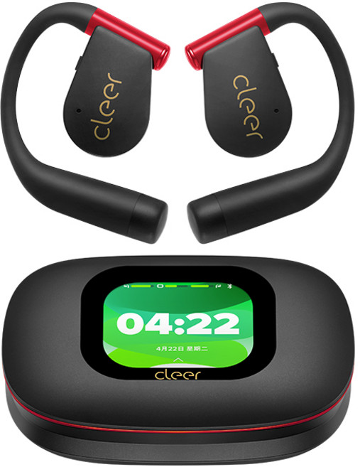 cleer ARC 5 오픈형 AI 블루투스 이어셋 라이트 버전, 미스틱블레이즈블랙