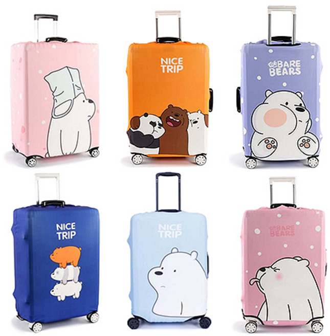 우리파파 베어 캐릭터 캐리어 커버 20인치 24인치 28인치 32인치