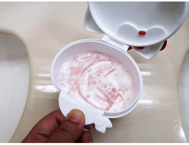 키요죠츄기쿠 헬로키티 교정기 틀니 세척통 보관함 케이스 리테이너, 1개