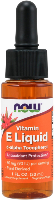 NOW Foods 維他命E液, 1瓶, 30ml