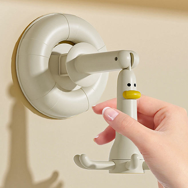 무타공 회전 주방조리도구걸이 정리대 정리 국자걸이 행주 싱크대 거치대 360도, 1개, 회전 주방 걸이 아이보리