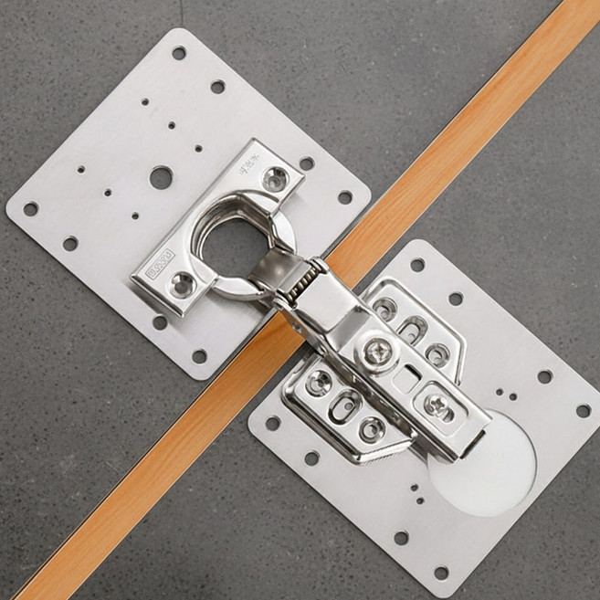 홈앤하비 싱크대 경첩 보강판, 1개, 90mmX90mm