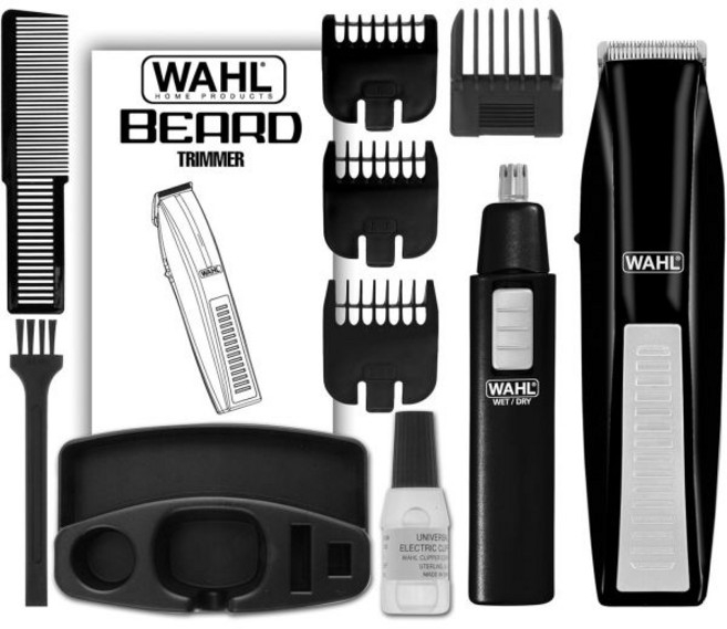 Wahl 5537-1801 무선 배터리 작동 수염 트리머와 보너스 이어 코 눈썹 트리머, Wahl 5537-1801 무선 배터리 작동 수염 트리