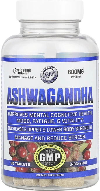 Hi Tech Pharmaceuticals 아슈와간다 600mg 90정, HiTechPharmaceuticals아슈와간다600m, 1개 - 쿠팡