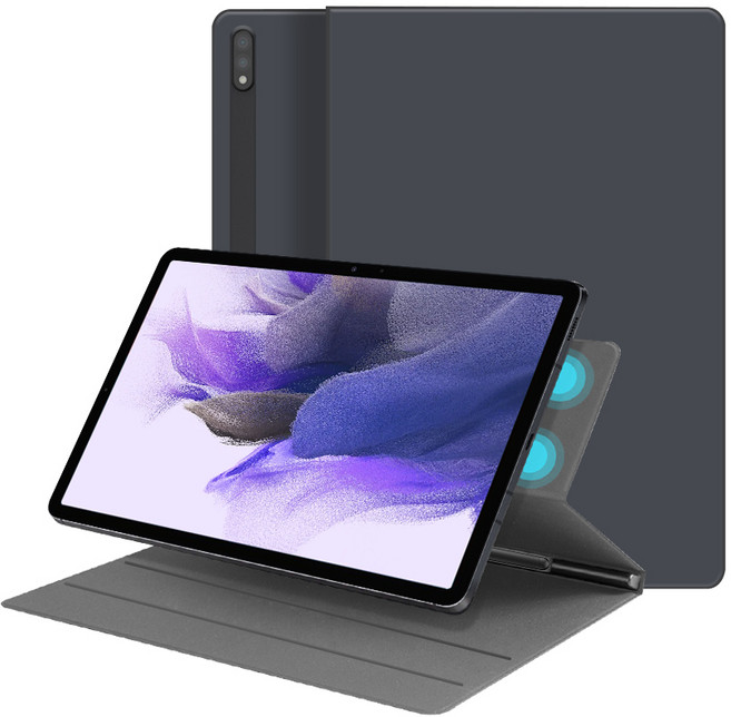 갤럭시 탭 S9 / S9 FE / S10 FE 폴리오 북커버 S펜 수납 케이스, 스틸그레이