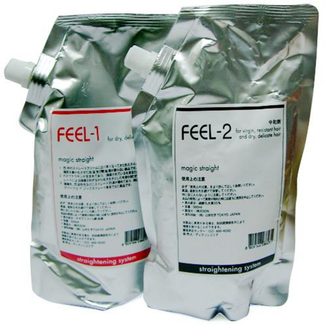 [DK COSMETIC] 이손 필 매직 스트레이트크림 (손상모용) 1제500ml+2제500ml, 1개, 500ml