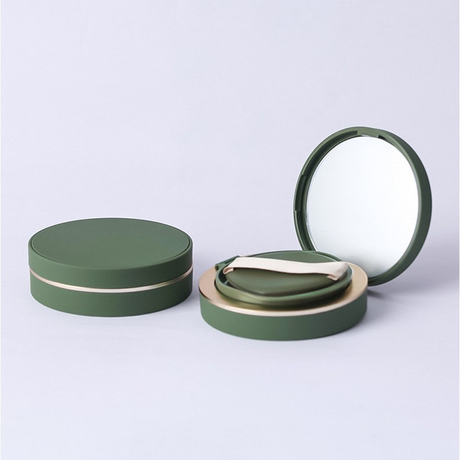 휴무드 메쉬 스펀지 에어 쿠션 케이스 공병, 1개, 그린(메쉬)