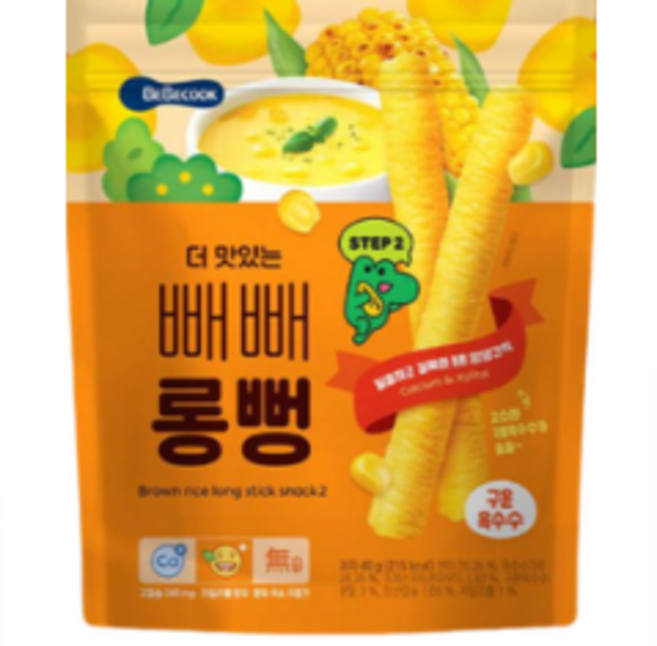 [베베쿡] 더 맛있는 빼빼롱뻥 구운옥수수, 30g, 1개