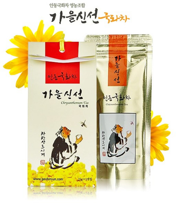 가을신선 유기농 국산 국화차 15g 꽃차 국화꽃차, 20개입