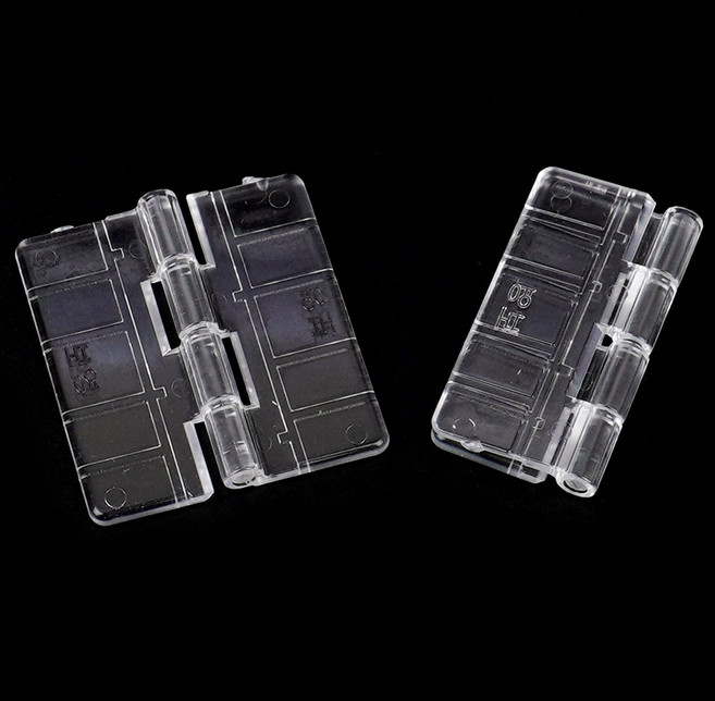 로랑마켓 미니 투명 경첩 2P 꺽쇠 아크릴 철물