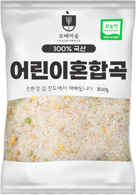 [햇곡] 국산 친환경 어린이 혼합곡, 1개, 800g