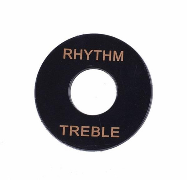 리듬 및 트레블 선택기 스위치 링 깁슨 레스 폴 기타 3 단 가드 플레이트 색상, [03] Black, 03 Black, 1개