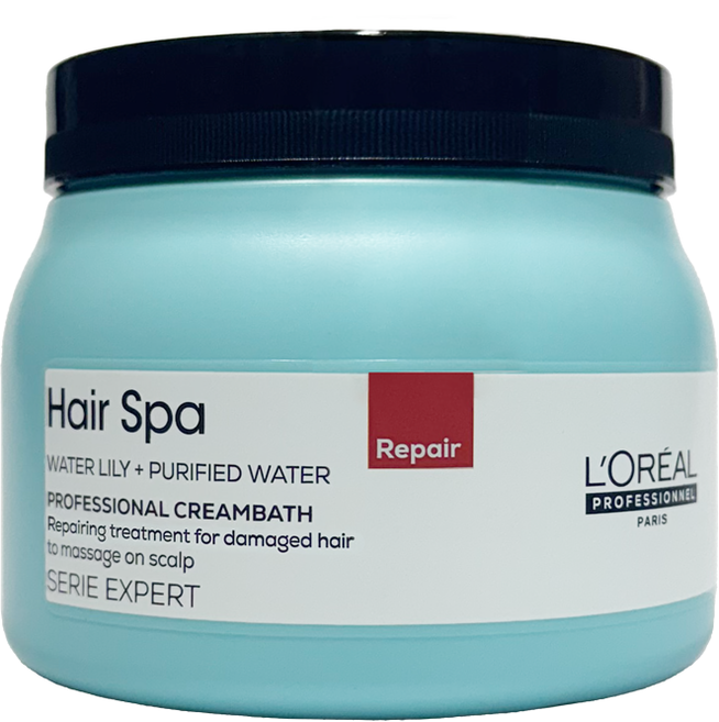 로레알 트리트먼트 헤어팩 헤어스파 리페어링 크림바스 490g 데미지 케어, 1개