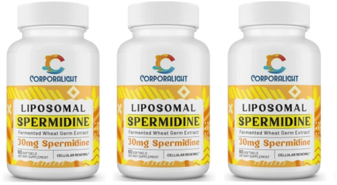 CORPORALIGHT 리포좀 스퍼미딘 스페르미딘 30ml 소프트겔, 3개, 60정 - 쿠팡
