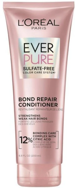 컬러 처리 모발을 위한 로레알 파리 본딩 컨디셔너 약한 모발 결합 강화 및 복구 황산염 프리 비건 헤어 케어 에버퓨어 6.8 Fl Oz, 6.8 Fl Oz (Pack of 1), 200ml, 1개 - 쿠팡
