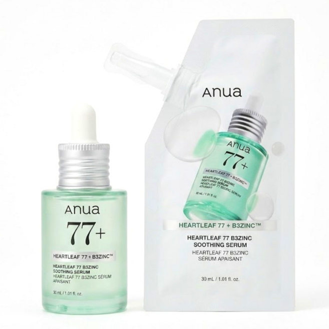 아누아 어성초77 B3징크 트러블 진정 세럼+리필 기획세트, 2개, 30ml