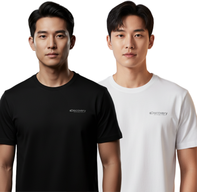 [백화점상품] 25년 디스커버리 남성 덴버 반팔티 냉감티셔츠 + 파우치