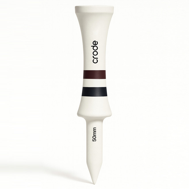 크로드 골프티 웨이브 프리미엄 우드티 높이조절 골프티꽂이 대용량 50p, 50개, 클래식화이트