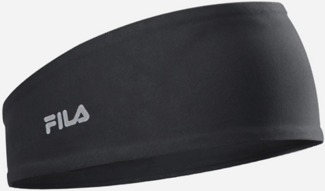 휠라 스포츠 와이드 헤어밴드, 블랙, 1개