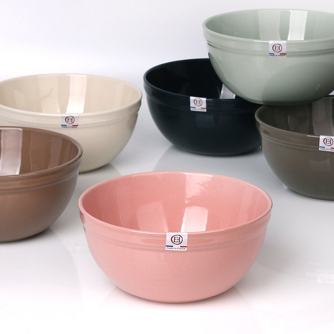 에밀앙리 세라믹 라면기17cm 1P 색상선택 샐러드볼 면기 프랑스 핸드메이드 신혼그릇, 미드나잇블루, 1개