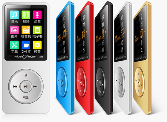 UnisCom MP3隨身聽 X02, 支援外放 黑色(8G,送耳機)