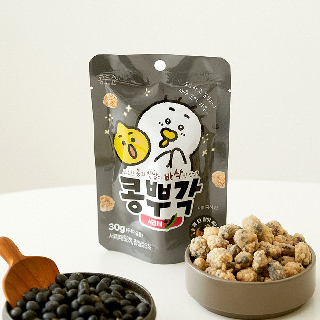 콩드슈 서리태 콩뿌각(찹쌀콩부각), 30g, 1개