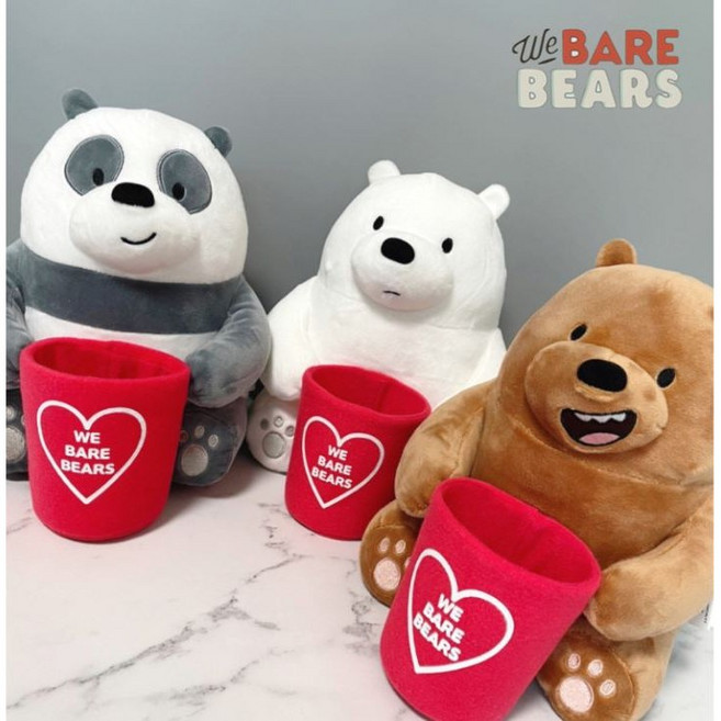 위베어베어스 인형 그리즐리 판다 아이스베어 25cm, 3.아이스베어