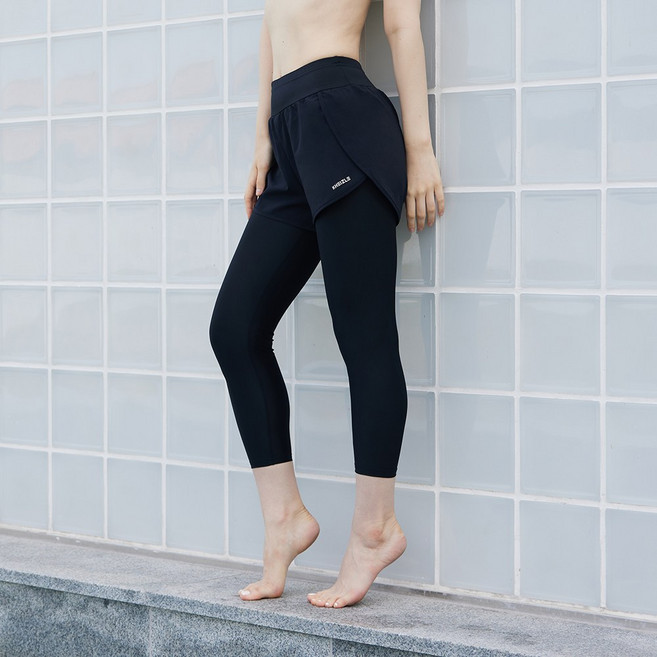 케이즐 카미엘 자넷 여성 빅사이즈 8부 럽미 워터레깅스 반바지 일체형 보드숏 팬츠