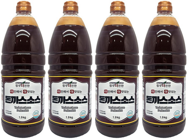 업소용 경양식 돈까스소스 1.9kg 대용량 돈카츠 양념, 4개
