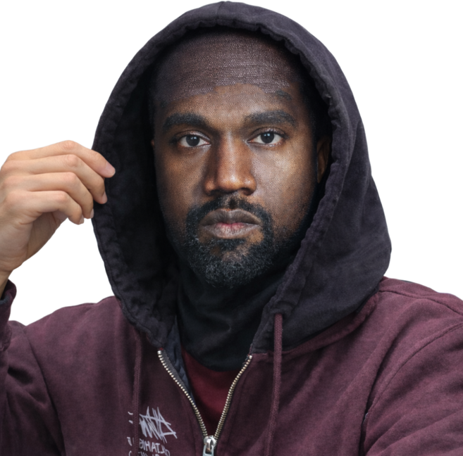 리얼리티 인물 복면 마스크 가면 쓸데 없는 선물, 칸예웨스트 마스크, 1개, 1개입