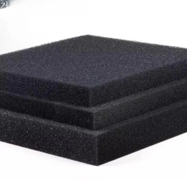 다양한 의 검은 색 여과 거품 수족관 수조 생화학 필터 스폰지 패드 스키머 긴 사용 시간 공급 탱크, 50PPI Small Hole, 100x100x0.5cm