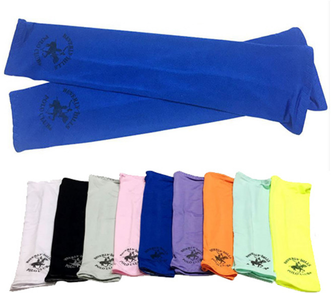 베버리힐스 폴로 쿨토시 자외선차단 작업토시, 블루x2, 1개