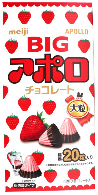 meiji 明治 日本 Big Apollo 巧克力(草莓) 120g, 1個