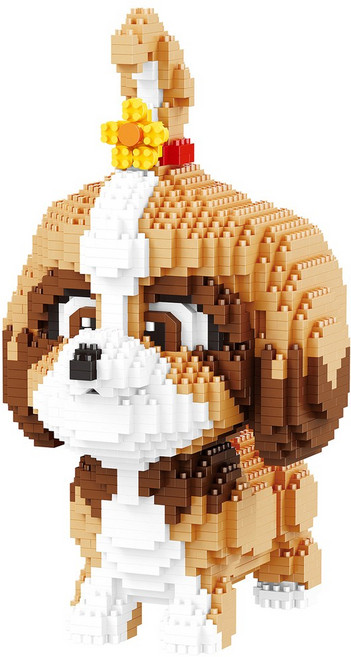 [알꿀밤-나노블럭-마이펫] BA빅 시츄 데이지, 1개