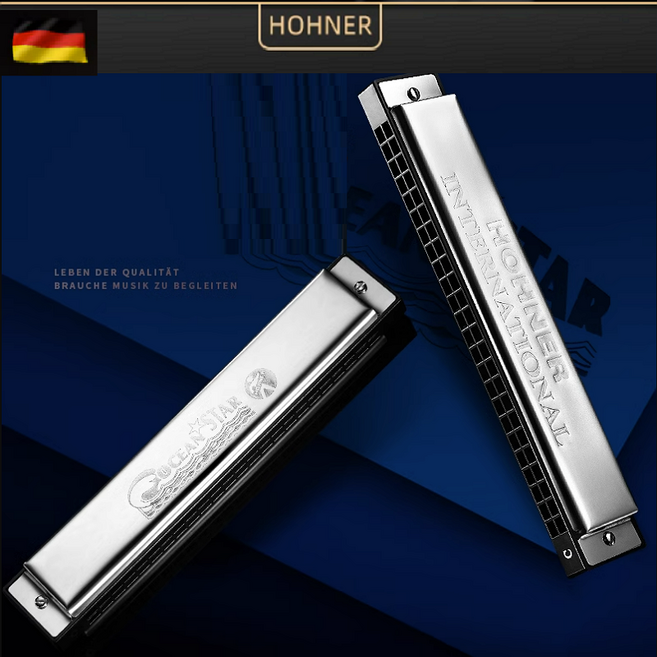 독일 직수입 HOHNER 호너 트레몰로 하모니카 24홀 프로페셔널, 단품, 단품, 1개