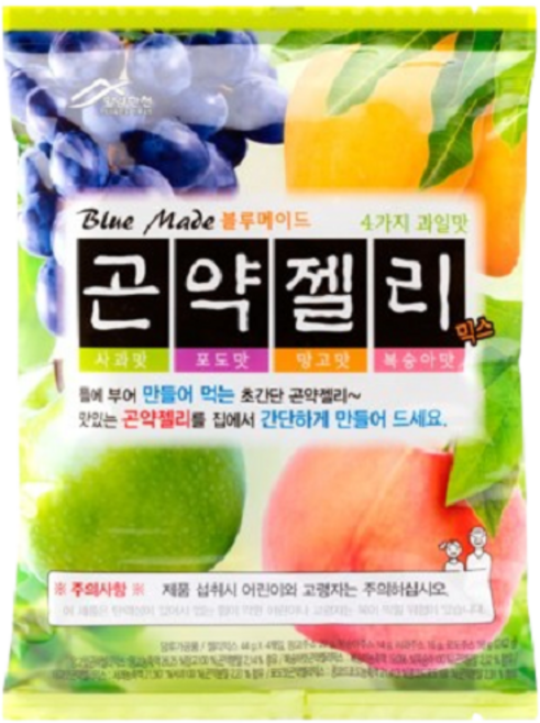 밀양한천 곤약젤리믹스 홈메이드 젤리 키트, 242g, 3개