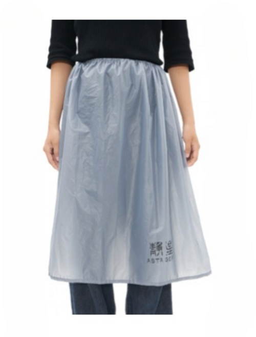 등산 레인스커트 방수치마 지퍼 스노우 백패킹 하이킹 그레이블루 프리사이즈, 그레이 블루 레인코트, 일반 사이즈, 1개, 그레이 레인 스커트